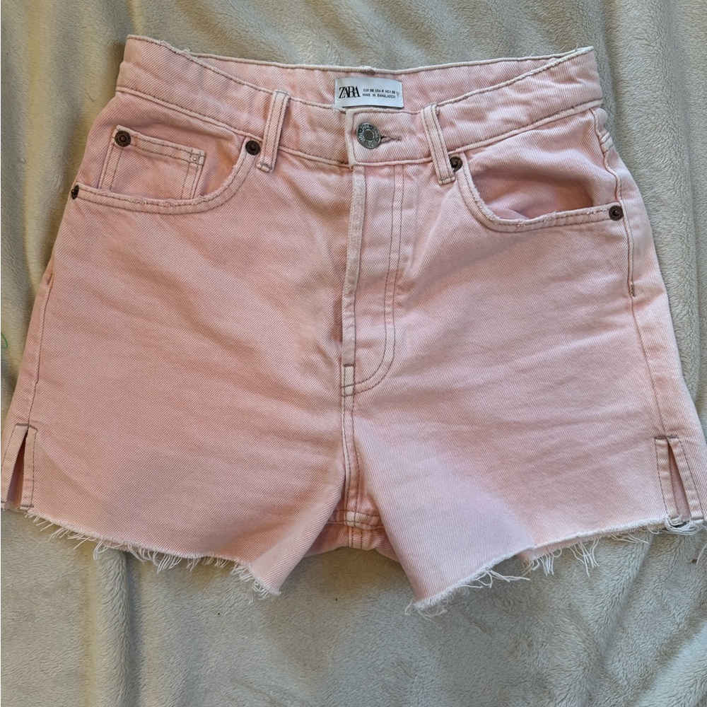 ZARA pink denim shorts - Women size 4